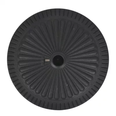 Suport umbrelă de soare, rășină, rotund, negru, 14 kg