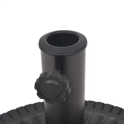 Suport umbrelă de soare, rășină, rotund, negru, 14 kg