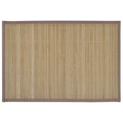 Suporturi din bambus pentru farfurii, 30 x 45 cm, maro
