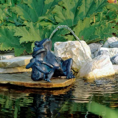 Ubbink Figurină decorativă de apă 2 broaște, 22 cm, 1386074