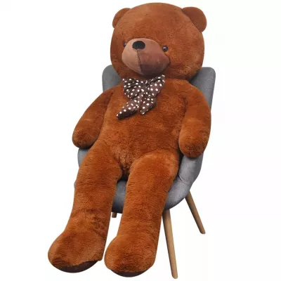 Ursuleț de pluș moale de jucărie XXL, maro, 135 cm