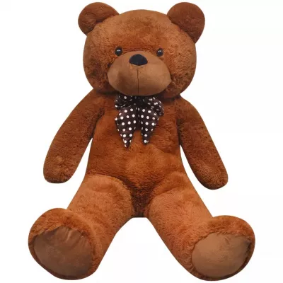 Ursuleț de pluș moale de jucărie XXL, maro, 85 cm