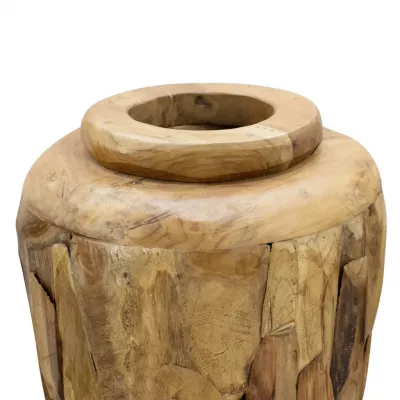 Vază decorativă, 40 x 100 cm, lemn masiv de tec