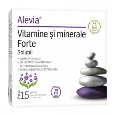 Vitamine si minerale Forte, 15 plicuri, Alevia
