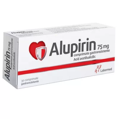 Alupirin, 75 mg, 30 comprimate gastrorezistente, Labormed