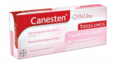 Canesten Gyn Uno, 500 mg, 1 capsula vaginala, Bayer