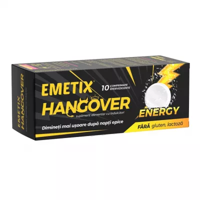 Emetix Hangover Energy, 10 comprimate, Fiterman