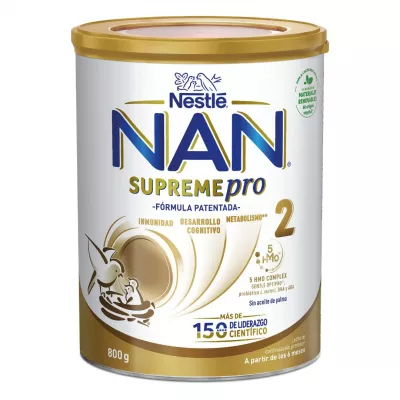 Formula de lapte praf Nan 2 Supreme Pro, +6 luni, 800 g, Nestle