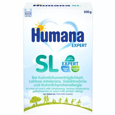 Formula speciala de lapte pe baza de soia SL, +0 luni, 500 g, Humana