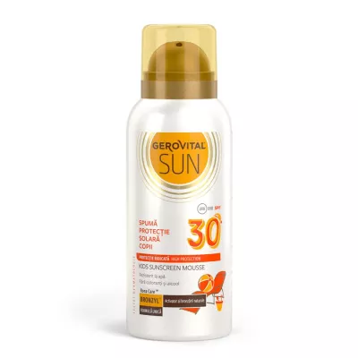 Spuma protectie solara copii SPF 30, 100 ml, 46490 Gerovital Sun