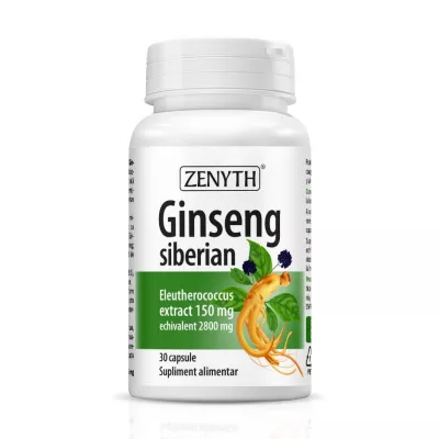 Ginseng siberian 150 mg, 30 capsule, Zenyth