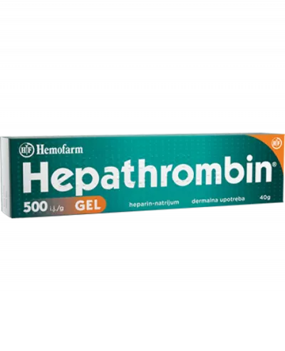HEPATHROMBIN 500UI/G GEL 40G HEMOFARM