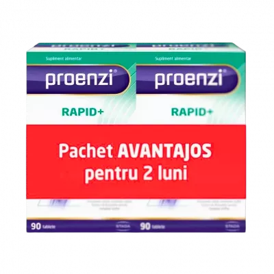 Pachet Proenzi Artrostop Rapid+, 90 + 90 tablete, Walmark