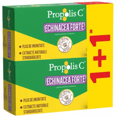Pachet Propolis C forte + Echinaceea  ,30 comprimate 1+1,Fiterman
