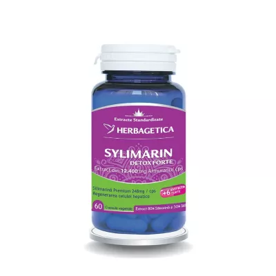Silymarin Detox Forte, 60 capsule, Herbagetica