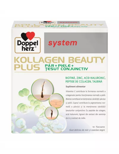 System Kollagen Beauty Plus 25 ml, 10 flacoane, Doppelherz