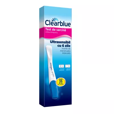 Test de sarcina Ultra - timpuriu, 1 buc, Clearblue