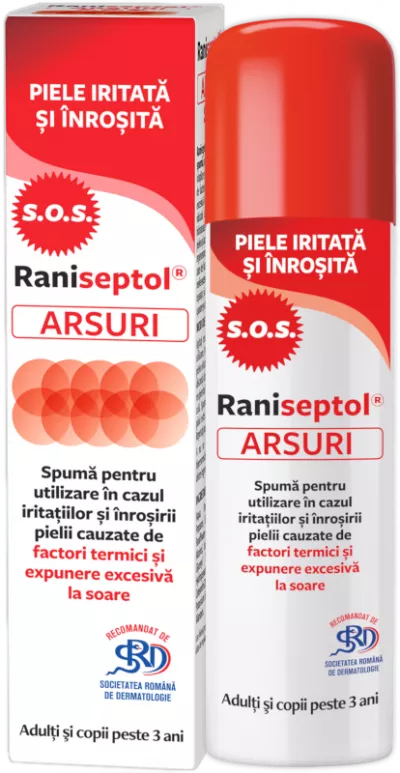 Raniseptol Arsuri  S.O.S Spuma 150ML, Zdrovit