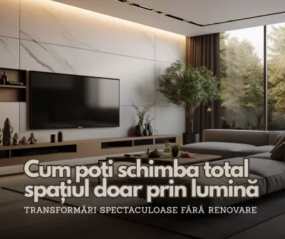 Cum poți schimba total spațiul doar prin lumină – transformări spectaculoase fără renovare