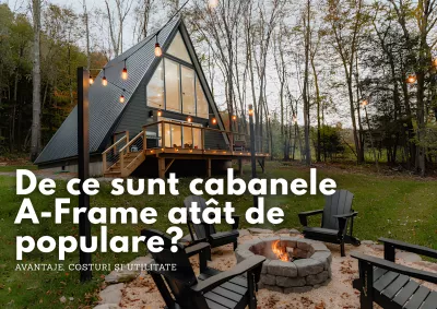 De ce sunt cabanele A-Frame atât de populare? Avantaje, costuri și utilitate