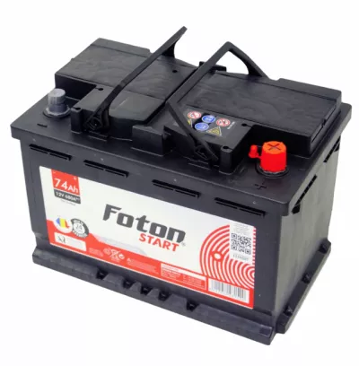 Baterie Auto 12V 74Ah, Pornire 680A, Dimensiuni 278 x 175 x 190 mm Borna+ Dreapta Foton Start