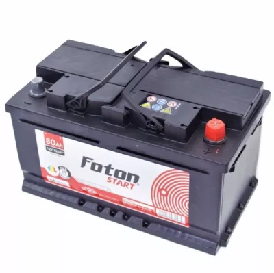 Baterie Auto 12V 80Ah, Pornire 740A, Dimensiuni 315 x 175 x 175 mm Borna+ Dreapta Foton Start
