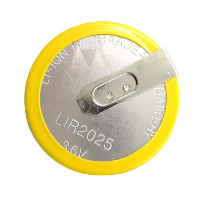 Acumulator Li-Ion 3.6V CR2025 LIR2025 250mAh, Dimensiuni 20 x 2.5 mm Bulk