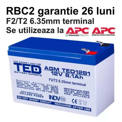 Acumulator UPS compatibil APC RBC2 RBC 2