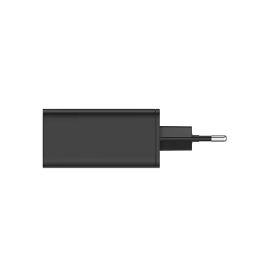 Alimentator Incarcator de la Retea la 3x USB FastCharge: USB-A + 2x USB tip C PD 65W Negru, Golf GF-U65