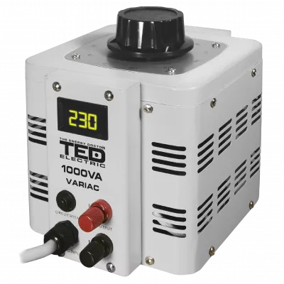 Autotransformator Variabil, Tensiune Reglabila de Iesire 0-300V 1000VA, TED Electric