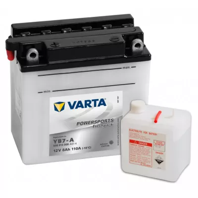 Baterie Moto 12V 8Ah, Pornire 110A, Dimensiuni 137 x 76 x 134 mm Varta Freshpack Borna+ Stanga 508013008