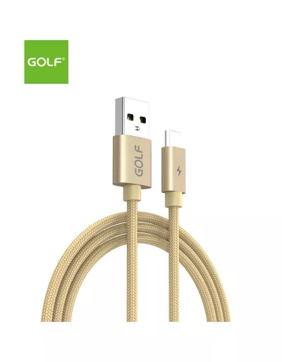 Cablu Incarcare microUSB Data Sync Quick, Culoare Auriu, Incarca cu 5A, Golf 76M