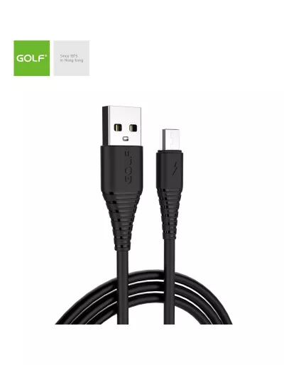 Cablu Incarcare microUSB Flying Fish Fast, Culoare Negru, Incarca cu 3A, Golf 64M