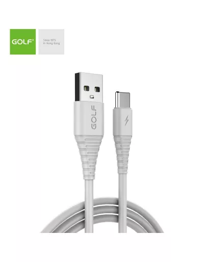 Cablu Incarcare USB TIP-C Flying Fish Fast, Culoare Alb, Incarca cu 3A, Golf 64T