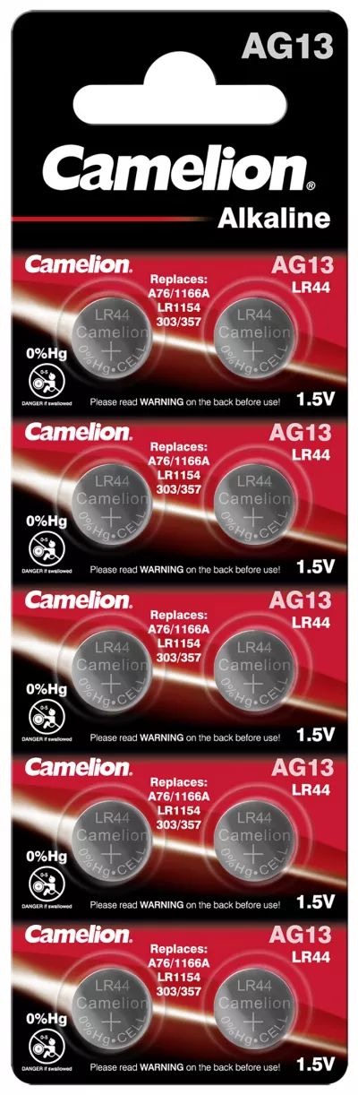 Baterii Ceas SR44SW AG13 LR44 G13 A76 1.5V 140mAh Camelion Blister 10
