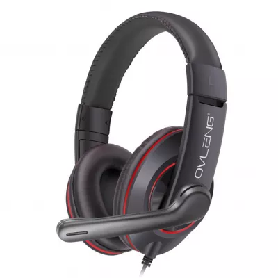 Casca cu microfon pe brat, conectare jack 2x 3,5mm Ovleng X10 Gaming TED288213 / TED647066 - PM1