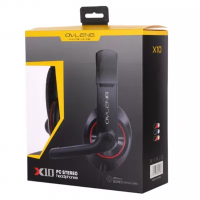 Casca cu microfon pe brat, conectare jack 2x 3,5mm Ovleng X10 Gaming TED288213 / TED647066 - PM1