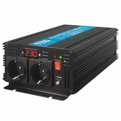 Invertor Auto 12V 220V, Putere Convertor 1500W cu Unda Sinusoidala Pura, TED Electric TED000385