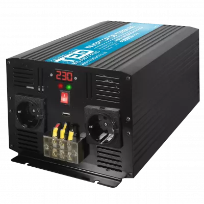 Invertor Auto 12V 220V, Putere Convertor 4000W cu Unda Sinusoidala Pura, TED Electric TED000415