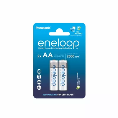 Eneloop Acumulatori Ni-Mh 1.2V AA R6 2000mAh Preincarcati 2100 Cicluri Blister 2