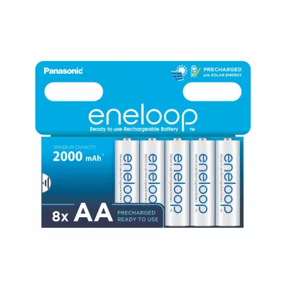 Eneloop Acumulatori Ni-Mh 1.2V AA R6 2000mAh Preincarcati 2100 Cicluri Blister 8
