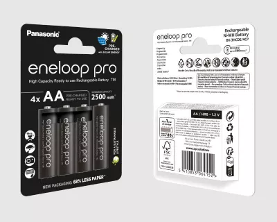 Eneloop Acumulatori Ni-Mh 1.2V AA R6 2500mAh Preincarcati PRO Blister 4