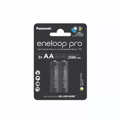 Eneloop Acumulatori Ni-Mh 1.2V AA R6 2500mAh Preincarcati PRO Blister 2