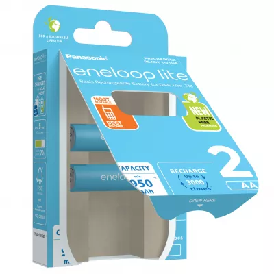 Eneloop Acumulatori Ni-Mh 1.2V AA R6 950mAh Preincarcati Lite Blister 2