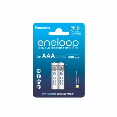 Eneloop Acumulatori Ni-Mh 1.2V AAA R3 800mAh Preincarcati 2100 Cicluri Blister 2