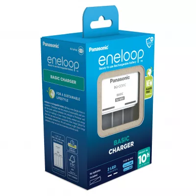 Incarcator RESIGILAT  Baterii Reincarcabile, Fara Acumulatori, BASIC cu Incarcare in 10h, Eneloop BQ-CC51E