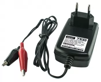 Incarcator Acumulator 6V Putere Incarcare 1A, Incarca Baterie Pana la 15 Ah, TED
