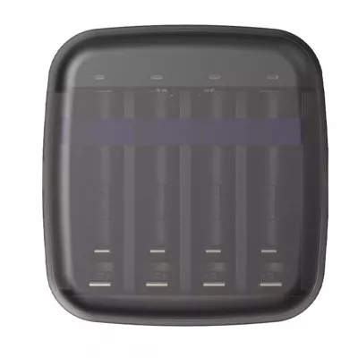 Incarcator Acumulatori Litiu-Ion Ni-Mh Ni-Cd cu 4 Canale de Incarcare Individuala si Functie de PowerBank, Cablu USB TIP-C Inclus, Xtar BC4