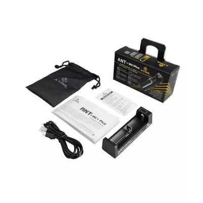 Incarcator Acumulatori Li-Ion, Curent de Incarcare 500mA-1000mA cu 1 Canal de Incarcacare si Cablu miniUSB Inclus, XTAR MC1+