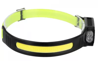 Lanterna cap cu 1 LED XPE + banda COB + 3xRGB LED 160 lm include acumulator litiu si cablu incarcare micro USB TL-7261NEW